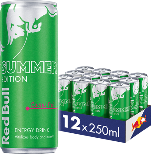 Red Bull Cactus Blik tray 12 x 250ml inc. Statiegeld