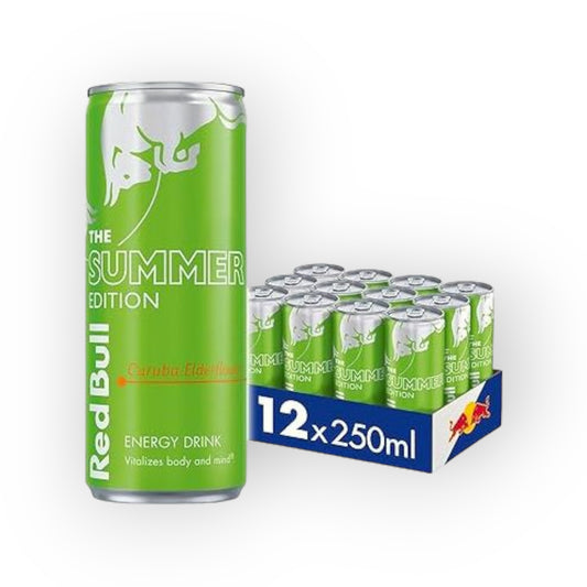 Tray Redbul Energy Drink Curuba Elderflower edition 12 x 250ml incl. Statiegeld