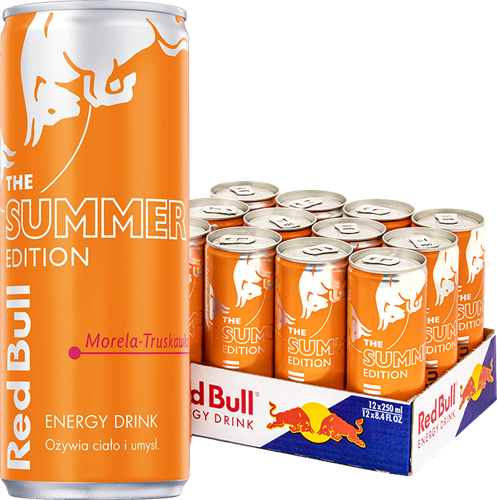 Red Bull Aardbei Abrikoos Blik tray 12 x 250ml inc. Statiegeld